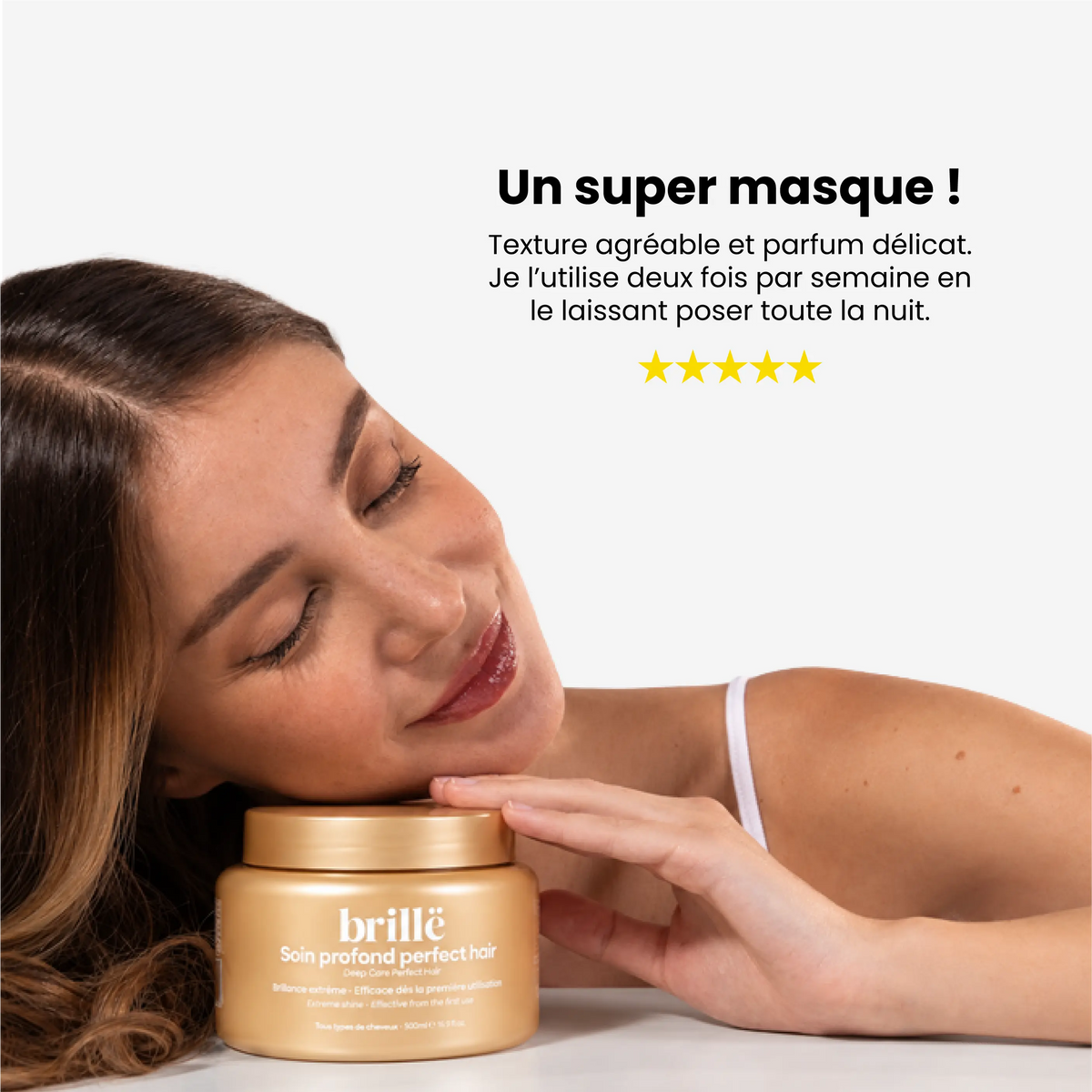 Masque capillaire réparateur pour cheveux secs et cassants